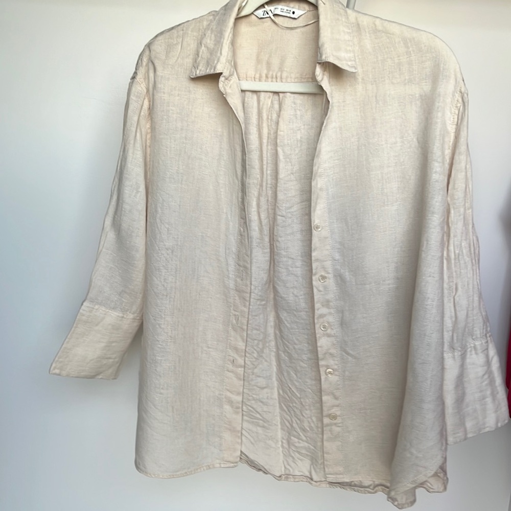 Zara linen shirt
